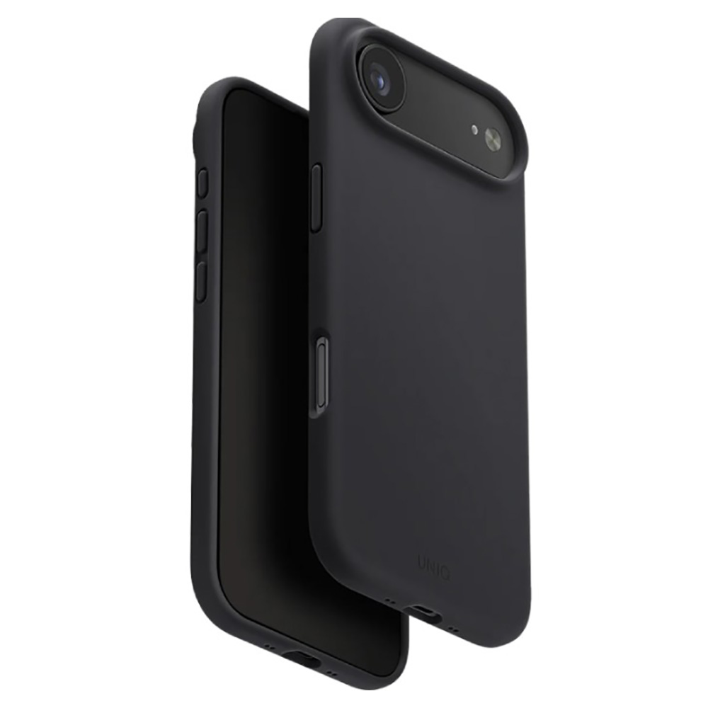 Husa Uniq iPhone 17 Magclick Lino, Charcoal Grey photo 1 Husa Uniq iPhone 17 Magclick Lino, Charcoal Grey photo 1