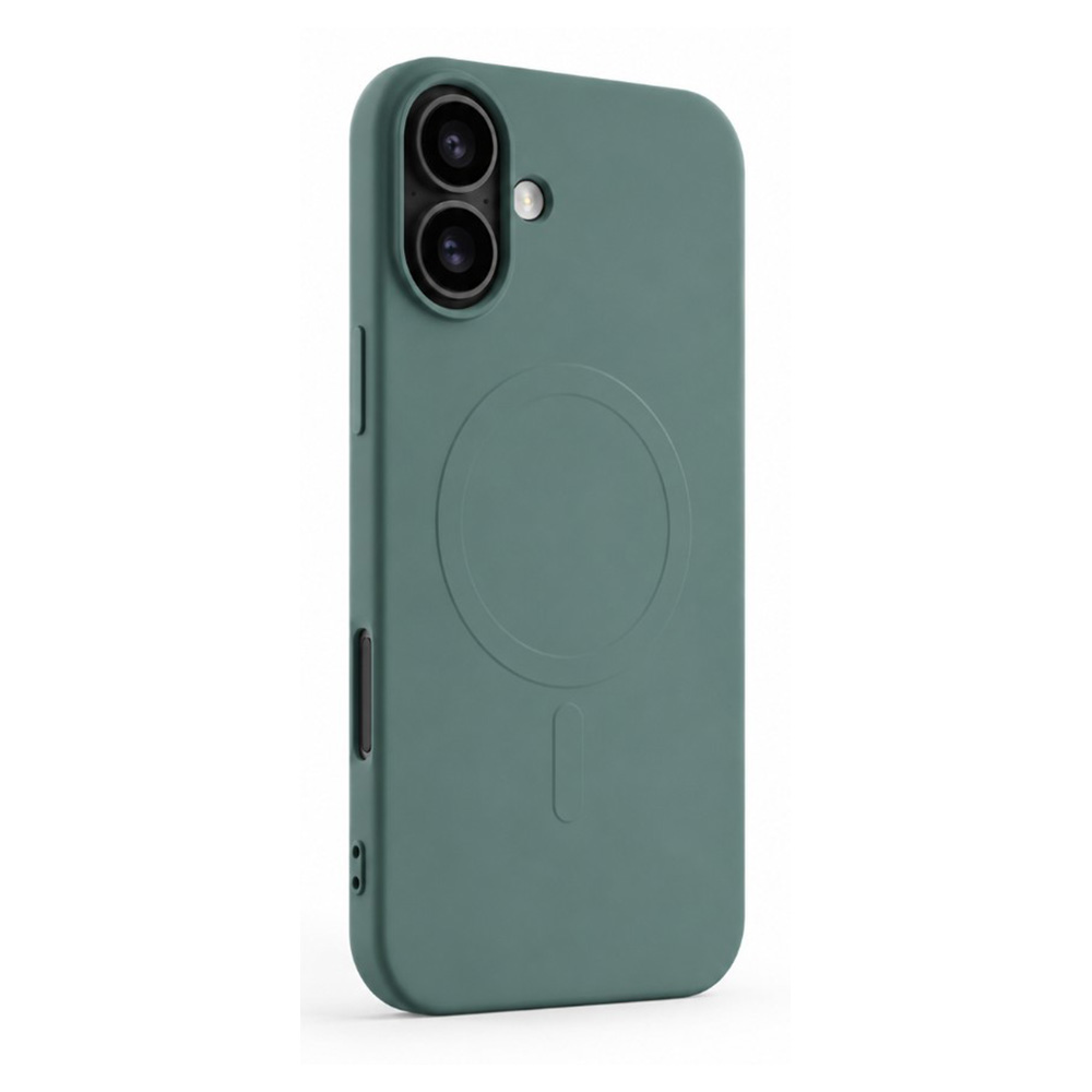 Husa WOO Liquid Silicone Magsafe iPhone 16 Green photo 2