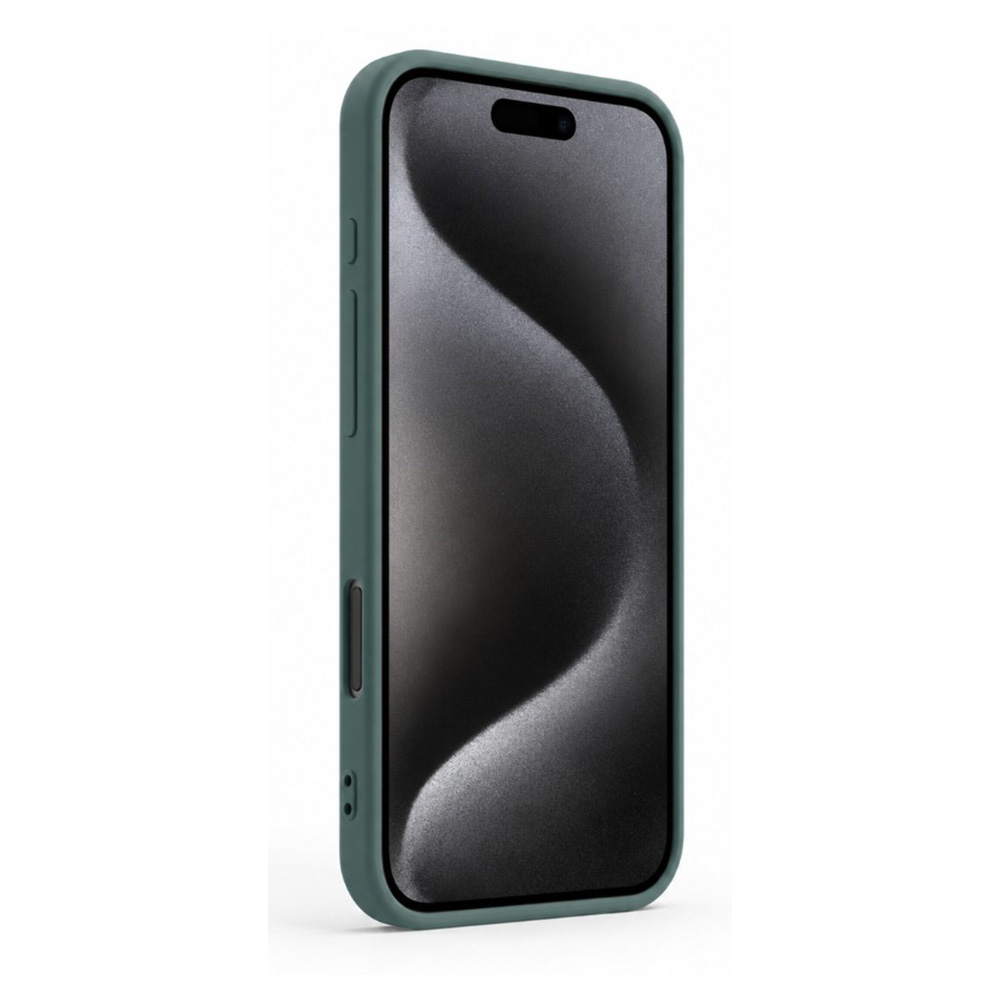 Husa WOO Liquid Silicone Magsafe iPhone 16 Green photo 3