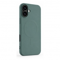 Husa WOO Liquid Silicone Magsafe iPhone 16 Green thumbnav 2