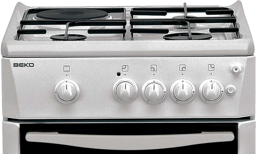 Комбинированная плита Beko CSG53011GS / 4 конфорок / Эмалированная photo 2