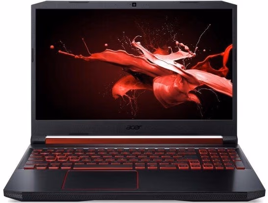 Laptop Acer AN515-54-77GV, Core i7, 16 GB GB, Linux, Negru cu rosu 