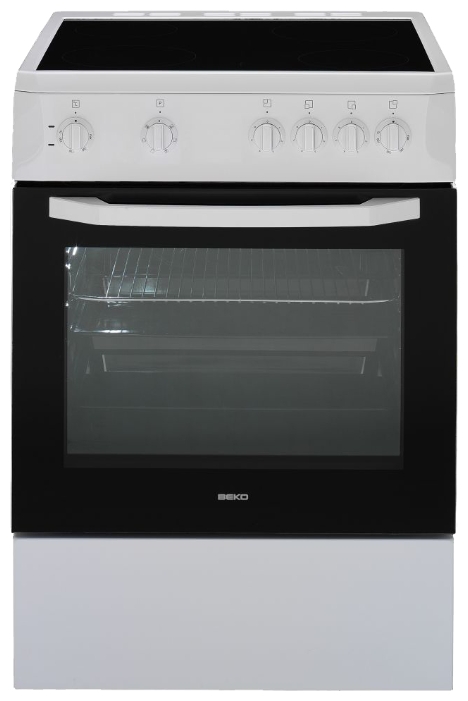 Электрическая плита Beko CSS67000GW / 4 конфорок / Стеклокерамика photo 1