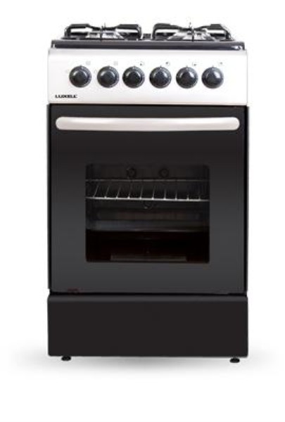 Plită combinată Luxell LF 55 GEG W / 4 arzatoare / 60 cm / Alb / Negru photo 1 Plită combinată Luxell LF 55 GEG W / 4 arzatoare / 60 cm / Alb / Negru photo 1