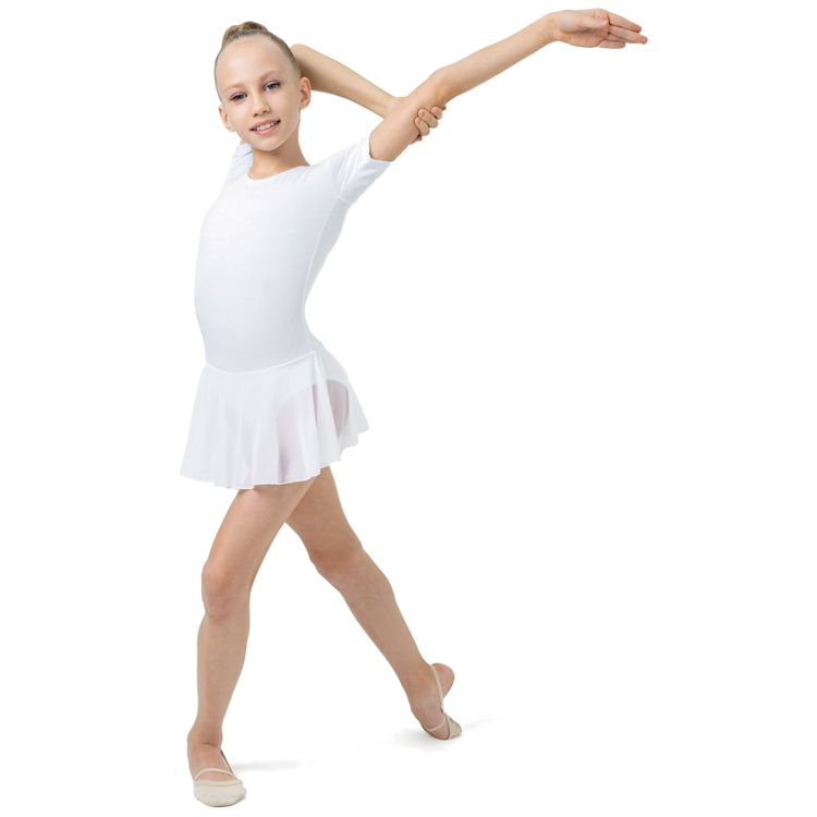 Купальник гимнастический Grace Dance Gymnastic leotard / 36 / Белый photo 5