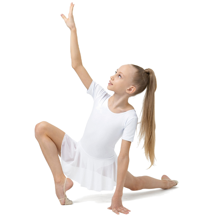 Купальник гимнастический Grace Dance Gymnastic leotard / 36 / Белый photo 7