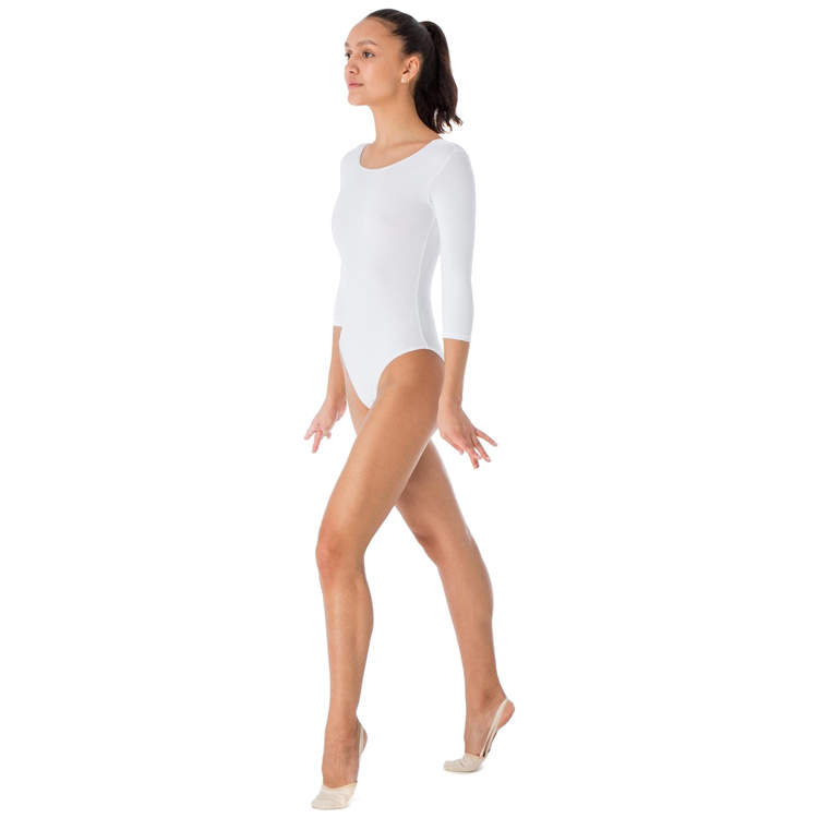 Costum pentru gimnastica Grace Dance Gymnastic leotard / 28 / Alb photo 2