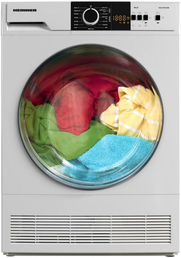 Сушильная машина Heinner HCD-V9T1CHB / 9 кг / B / Белый photo 2