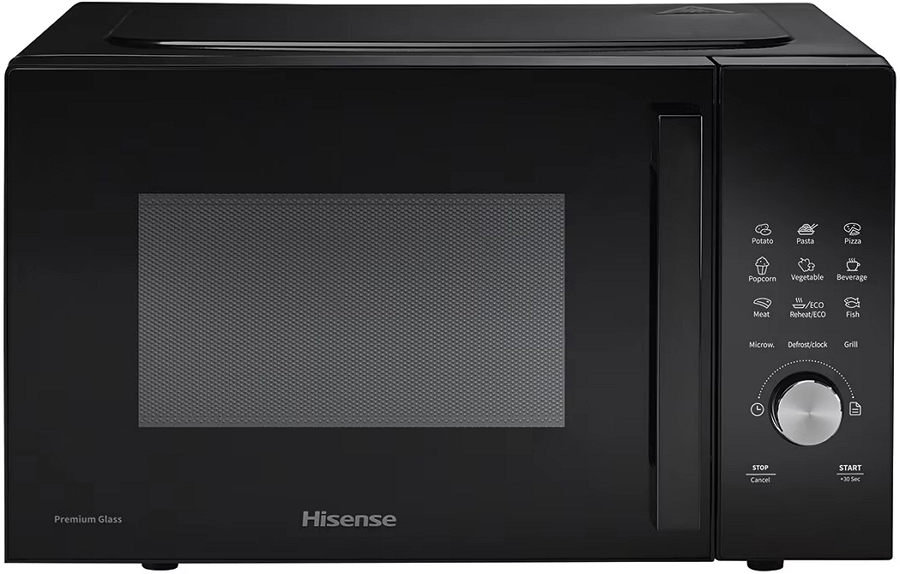 Cuptor cu microunde cu grill Hisense H23MOBSD1HG, 23 l, 800 W, 1000 W, Negru