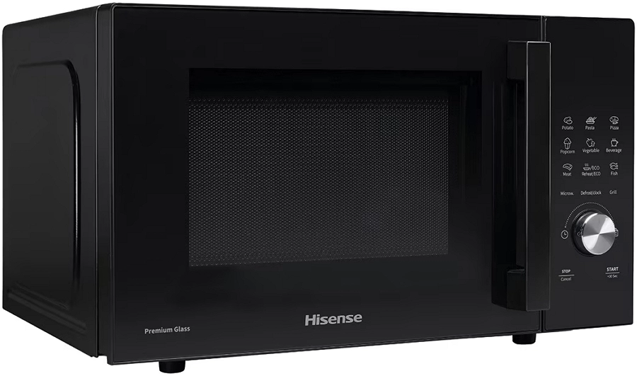 Микроволновая печь с грилем Hisense H23MOBSD1HG, 23 л, 800 Вт, 1000 Вт, Черный