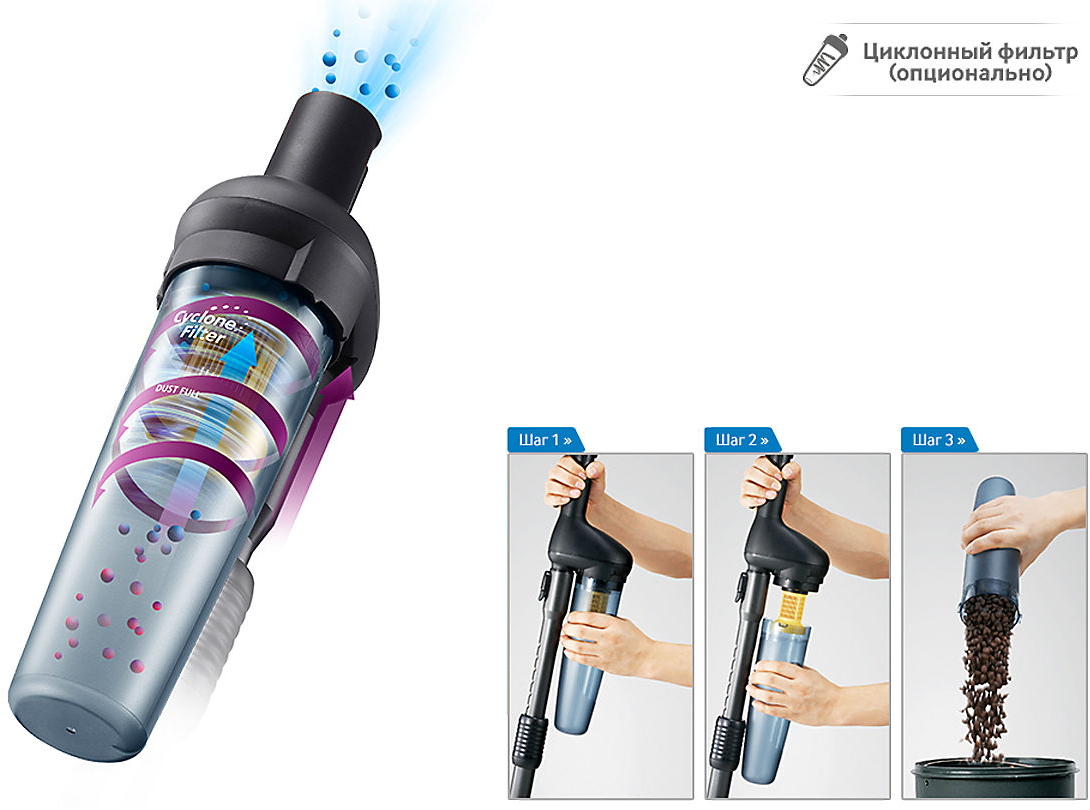 Aspirator cu sac Samsung VC20F30WDHL / 2000W / Portocaliu photo 4