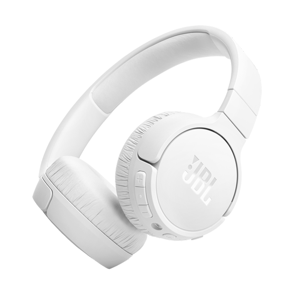 JBL On-Ear Headphones with MIC Bluetooth Tune 670NC, White photo 1