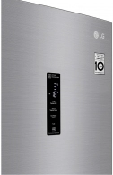 Frigider cu congelator jos LG GA-B509SMHZ, 384 l, 203 cm, A+, Gri