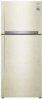 Холодильник с верхней морозильной камерой LG GN-H432HEHZ, 410 л, 168 см, A++, Бежевый
