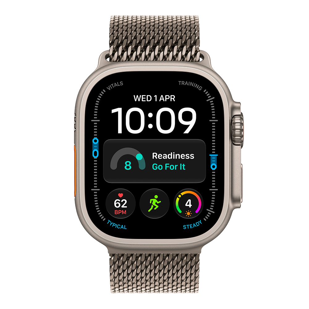 Ceas inteligent Apple Watch Ultra 4 GPS + Cellular 49mm Natural Titanium Case with Natural Titanium Milanese Loop - Small photo 2