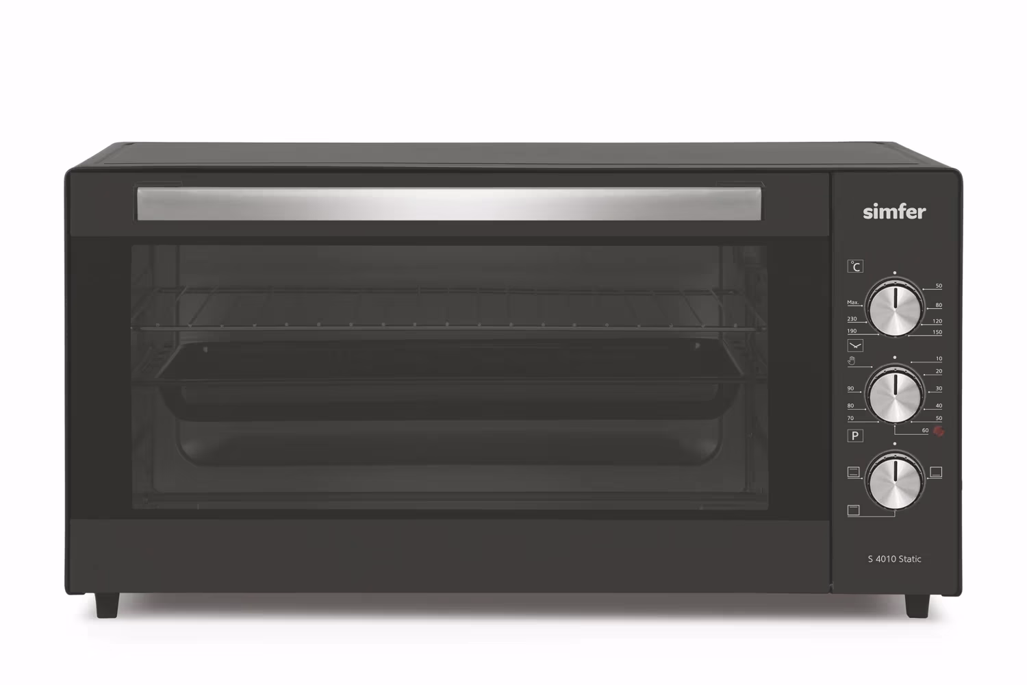 Cuptor electric Simfer S4010Static, 40 l, 13 W, Gri 