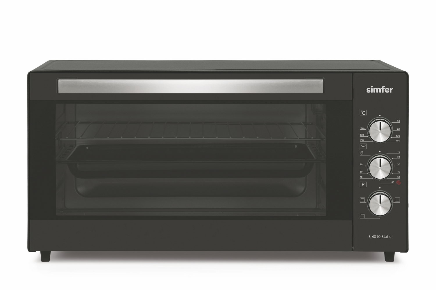 Cuptor electric Simfer S4010Static, 40 l, 13 W, Gri photo 