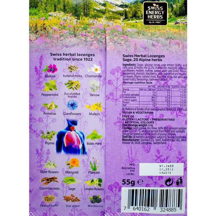 Витамины Swiss Energy 20 herbs SALVIE photo 2