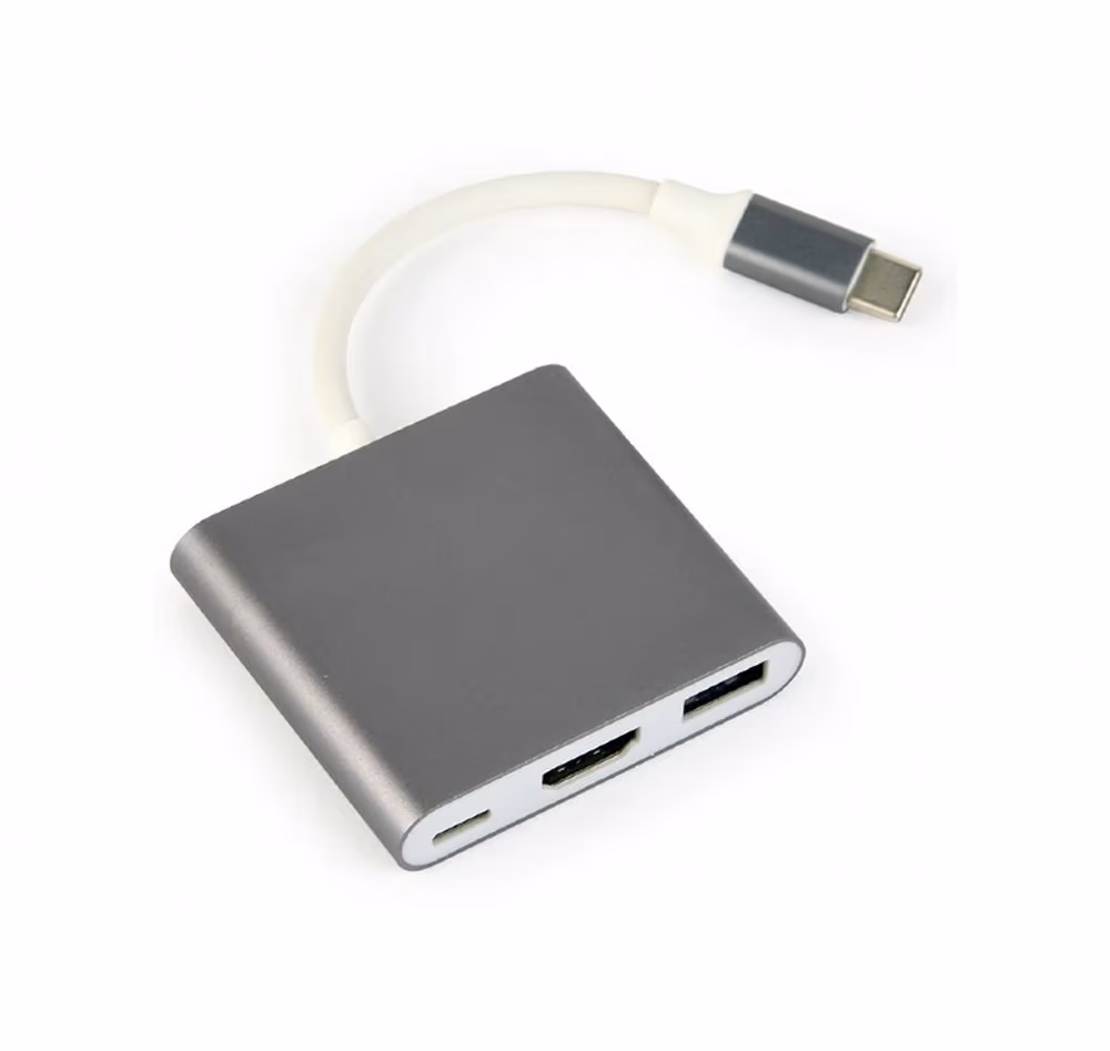 Adaptor USB Type-C - HDMI+USB-A+USB-C Gembird A-CM-HDMIF-02-SG