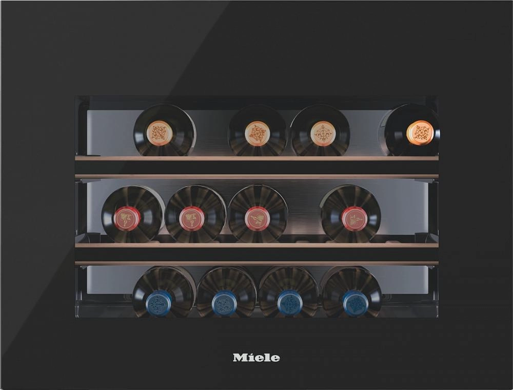 Frigider de vin Miele KWT6112iG, 18 sticle, 45 cm, A+, Negru