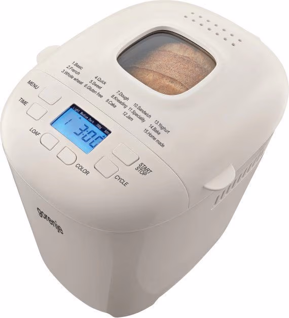Cuptor de gatit paine Gorenje BM900WII, 750 gr, 550 W, Alb 