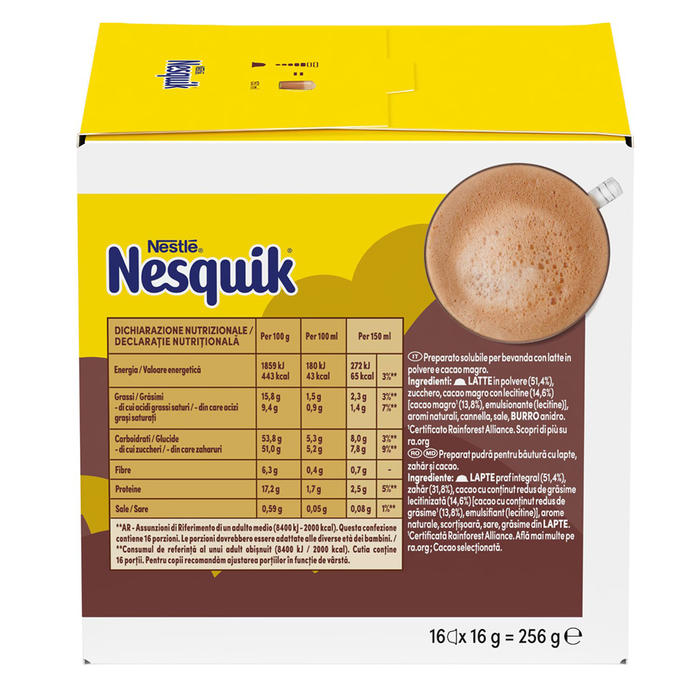 Cafea Capsule Nescafe NESQUIK 256gr photo 3