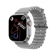 Charome Smart Watch HD Call T8 Ultra, Silver thumbnav 1