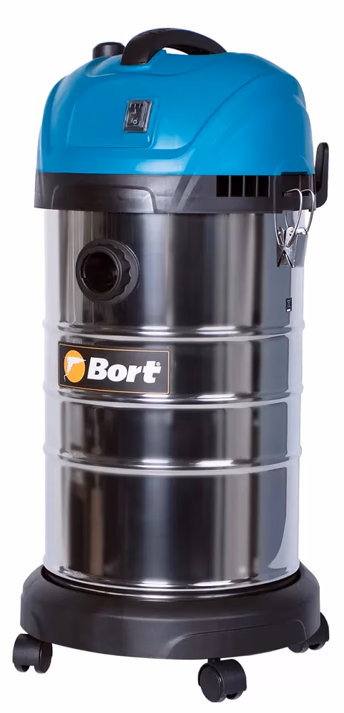Пылесос строительный Bort BSS1630SmartAir, 1600 Вт, 78 дБ, синий/голубой 
