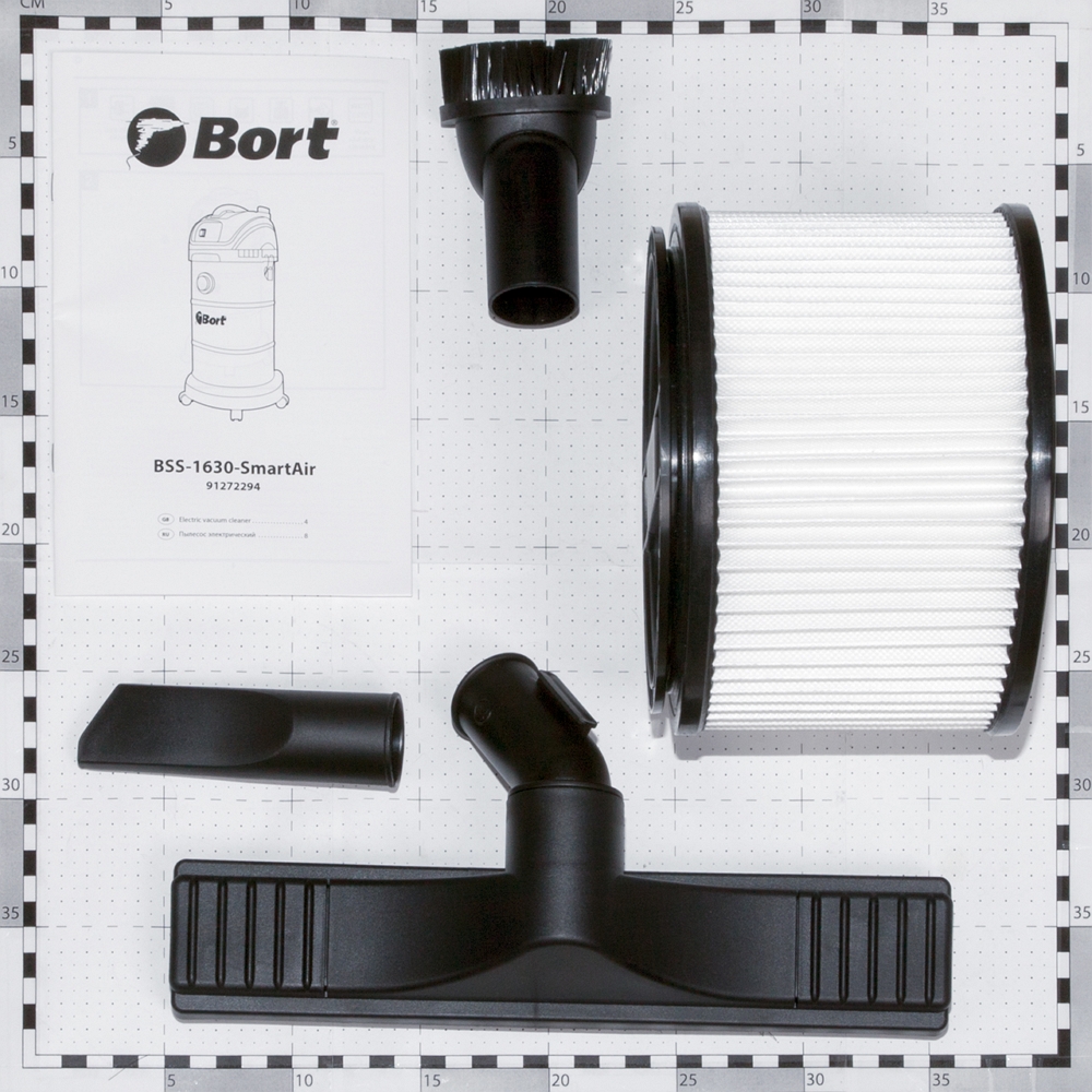 Aspirator constructii Bort BSS1630SmartAir, 1600 W, 78 dB, Albastru photo 11