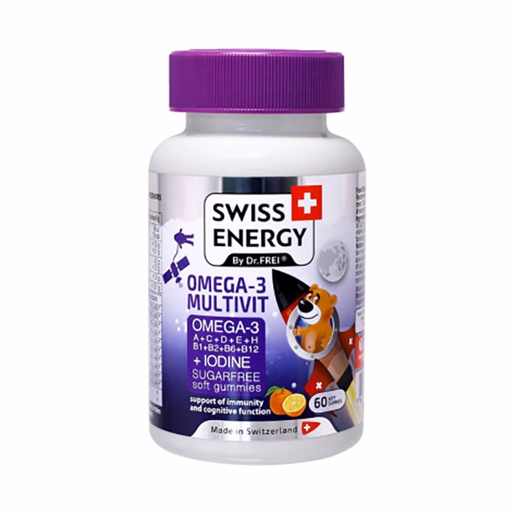 Витамины Swiss Energy Swiss Energy OMEGA-3 MULTIVIT jeleuri gumate N60 