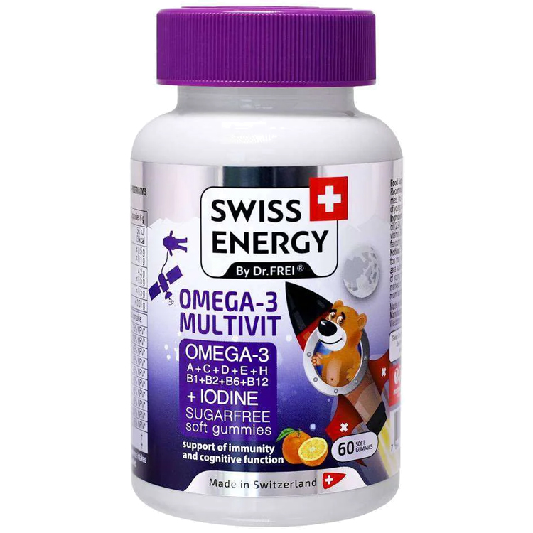 Витамины Swiss Energy Swiss Energy OMEGA-3 MULTIVIT jeleuri gumate N60 photo 1