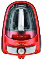 Пылесос с контейнером Gorenje VC2303RCYIV, 2300 Вт, Красный