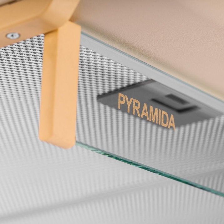 Вытяжка Pyramida WH 60 IV / Плоская / До 9 кв.м / Бежевый photo 5