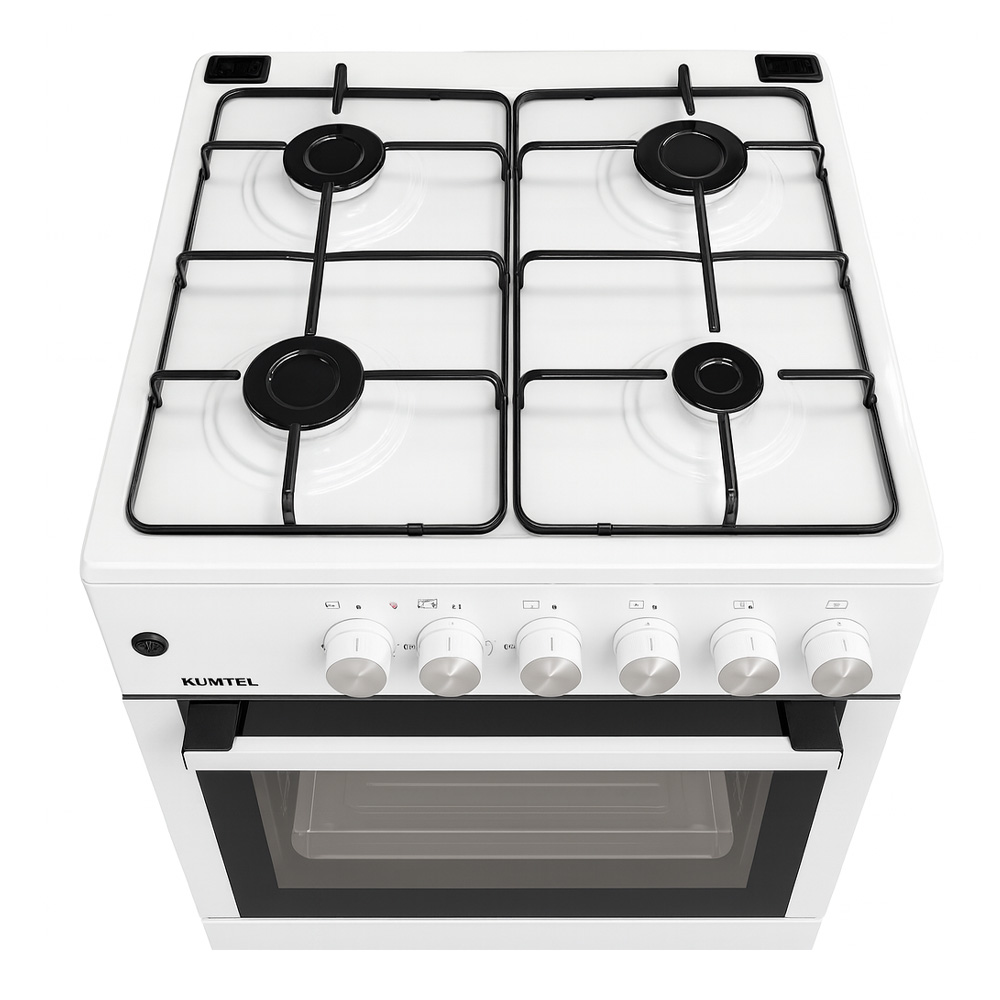 Aragaz pe gaz Kumtel KLE5740IW / 4 arzatoare / 57 cm / Alb photo 2