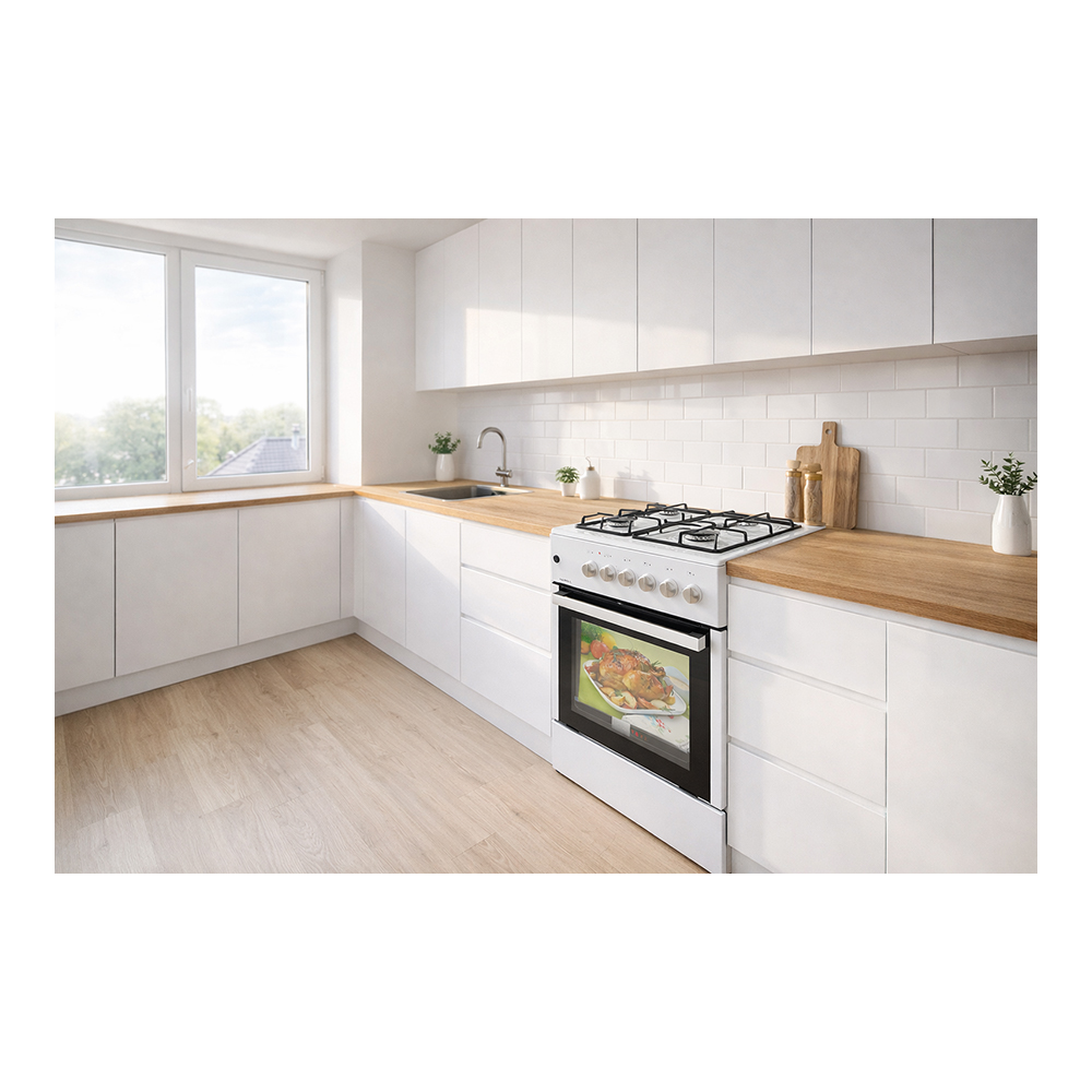Aragaz pe gaz Kumtel KLE5740IW / 4 arzatoare / 57 cm / Alb photo 6