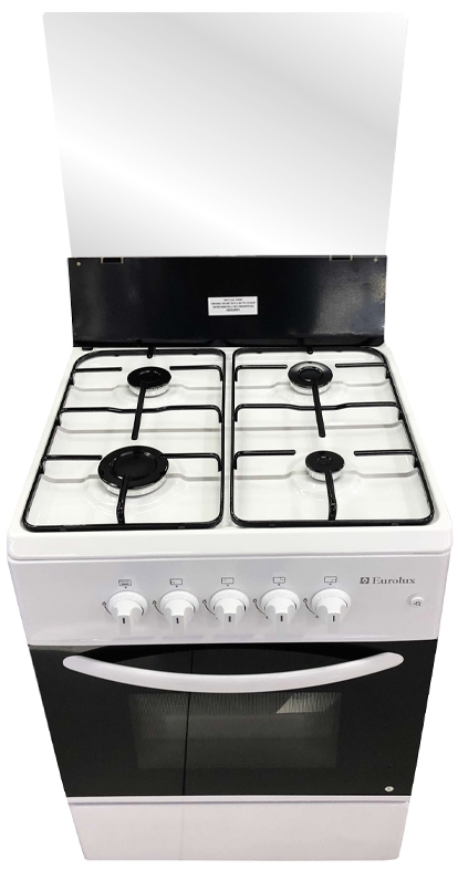 Газовая плита Eurolux MFG6640IW / 4 конфорок / 60 см / Белый photo 1 Газовая плита Eurolux MFG6640IW / 4 конфорок / 60 см / Белый photo 1