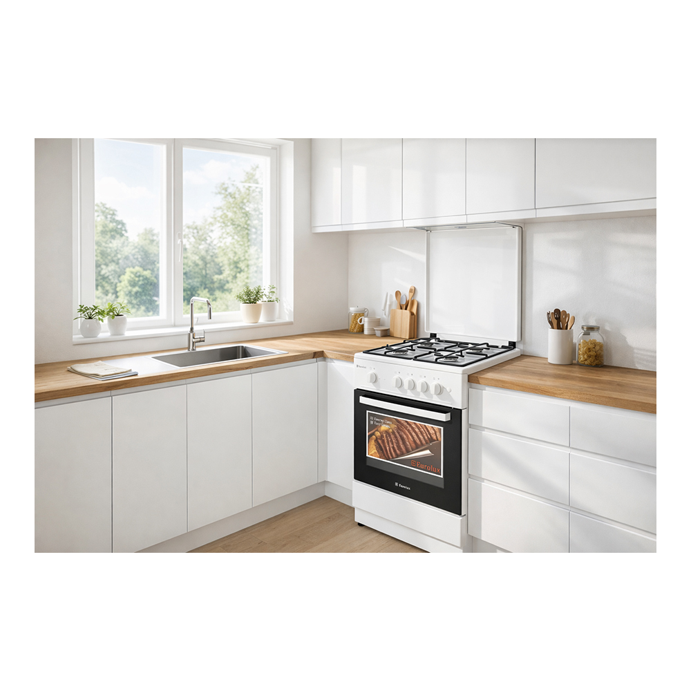 Газовая плита Eurolux TG5540IW / 4 конфорок / 50 см / Белый photo 5