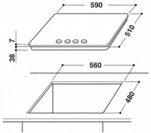 Plita cu gaz incorporabila Whirlpool AKR 313/IX thumbnav 4