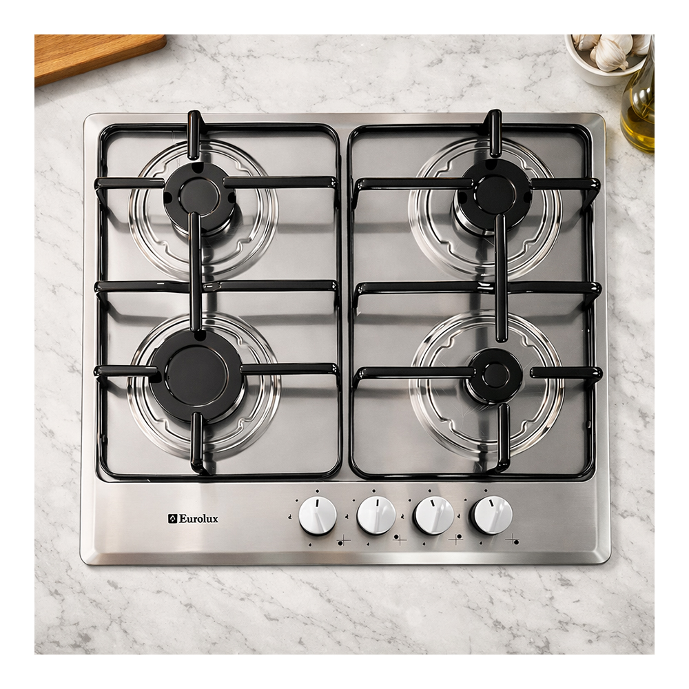 Встраиваемая  газовая панель Eurolux HBKL64GFWCIX photo 7
