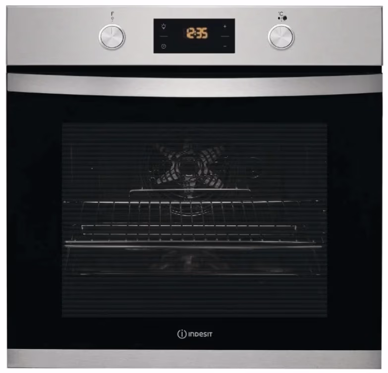 Встраиваемый духовой шкаф Indesit IFW 3544 JH IX, 71 л, A 