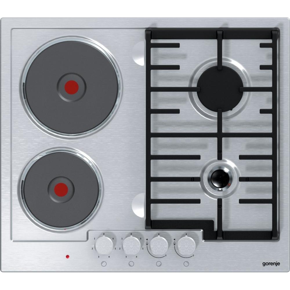 Встраиваемая комбинированная панель Gorenje K6N21IX, 4 конфорок, Серый photo 