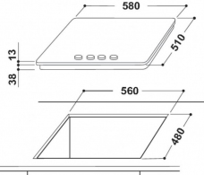 Встраиваемая  газовая панель Indesit THP641WIX thumbnav 4