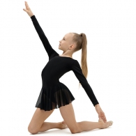 Costum pentru gimnastica cu fusta maneca lunga Grace Dance Gymnastic leotard thumbnav 2