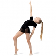 Costum pentru gimnastica cu fusta maneca scurta Grace Dance Gymnastic leotard thumbnav 3