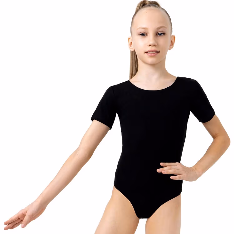 Купальник гимнастический короткий рукав Grace Dance Gymnastic leotard short sleeve