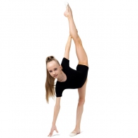 Costum p/u gimnastica maneca scurta Grace Dance Gymnastic leotard short sleeve thumbnav 3