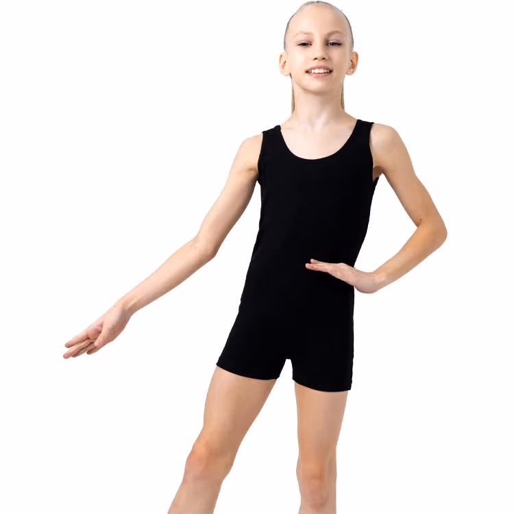 Купальник гимнастический с шортами без рукавов Grace Dance Gymnastic leotard