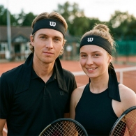 Повязка на голову Wilson TIE HEADBAND thumbnav 3