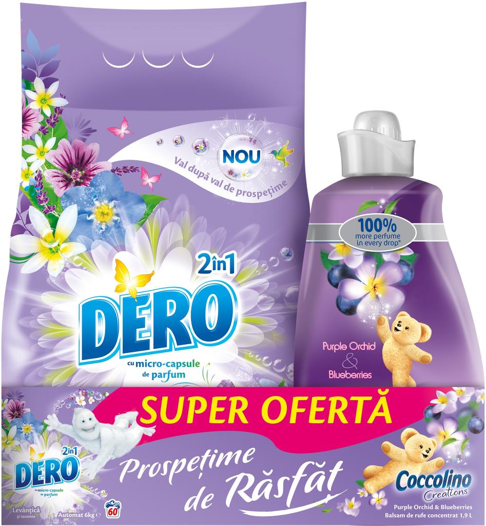 Стиральный порошок Dero SetDeroSurf2in1Lavanda6kg Lavander photo 1