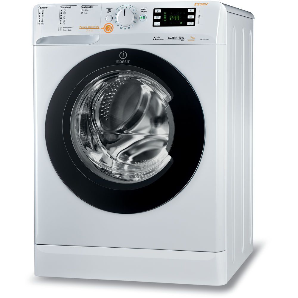 Cтирально-сушильная машина Indesit XWDE1071481XWKKK 10 кг /1400 об/мин /A /Белый photo 1